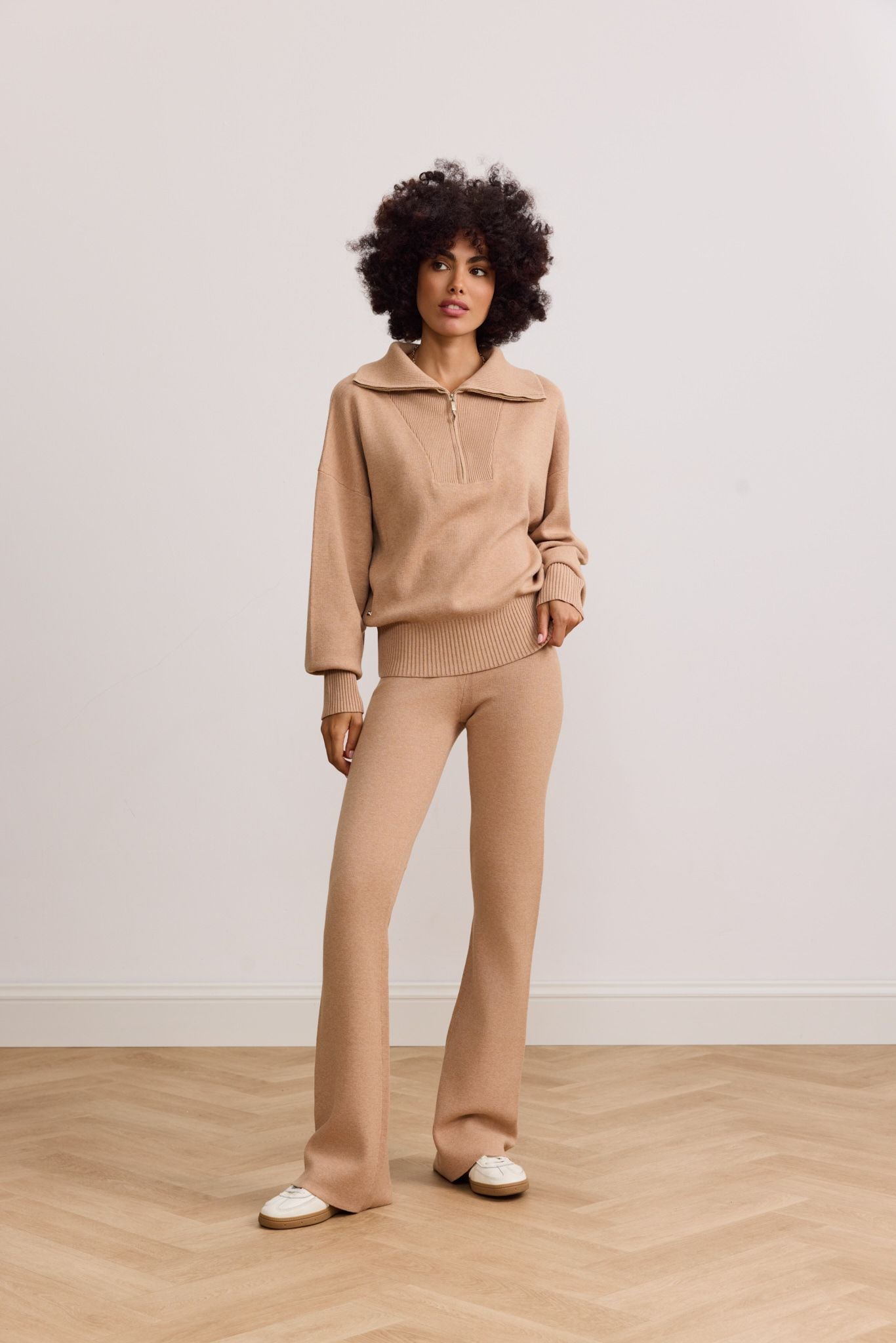 OLLY FLARE PANTS - CAMEL