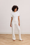 OLLY FLARE PANTS - MARSHMELLOW