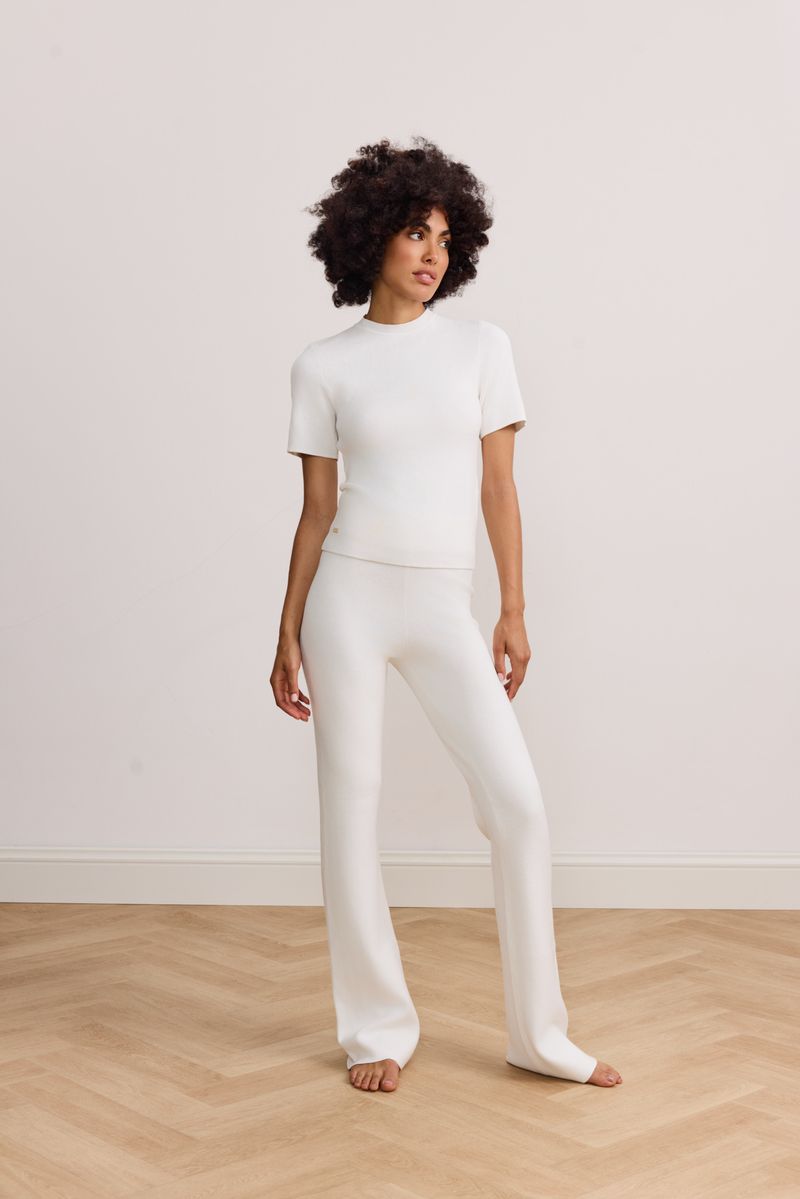 OLLY FLARE PANTS - MARSHMELLOW