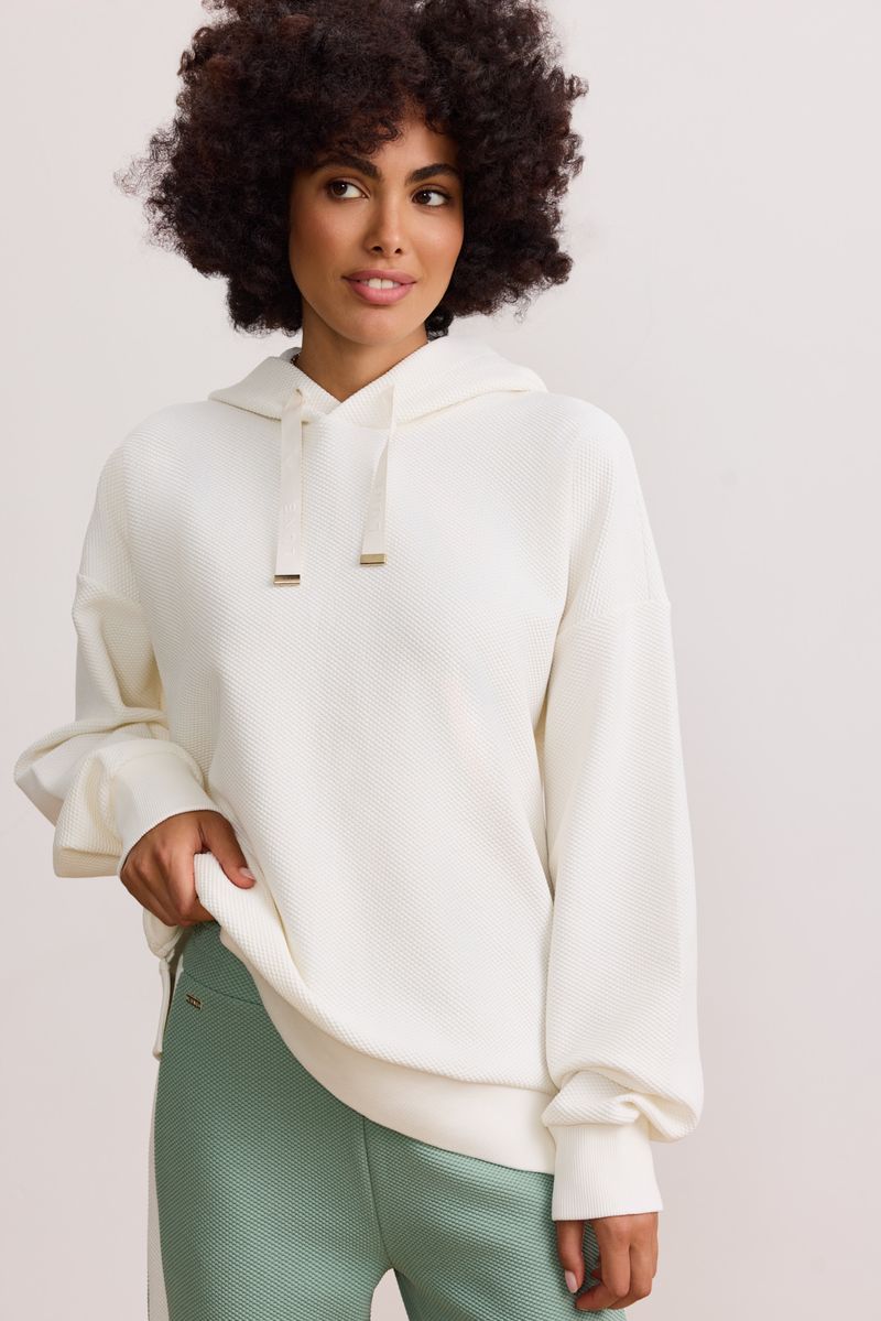 MOON CLASSIC CORDED HOODIE - MARSHMELLOW