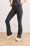 SIENNA SHAPE FLARED LEGGING - DARK GREY