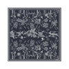 ALPS SILK SCARF - NAVY BLUE