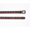 DOUBLE PRONGED WORK BELT - DARK BROWN