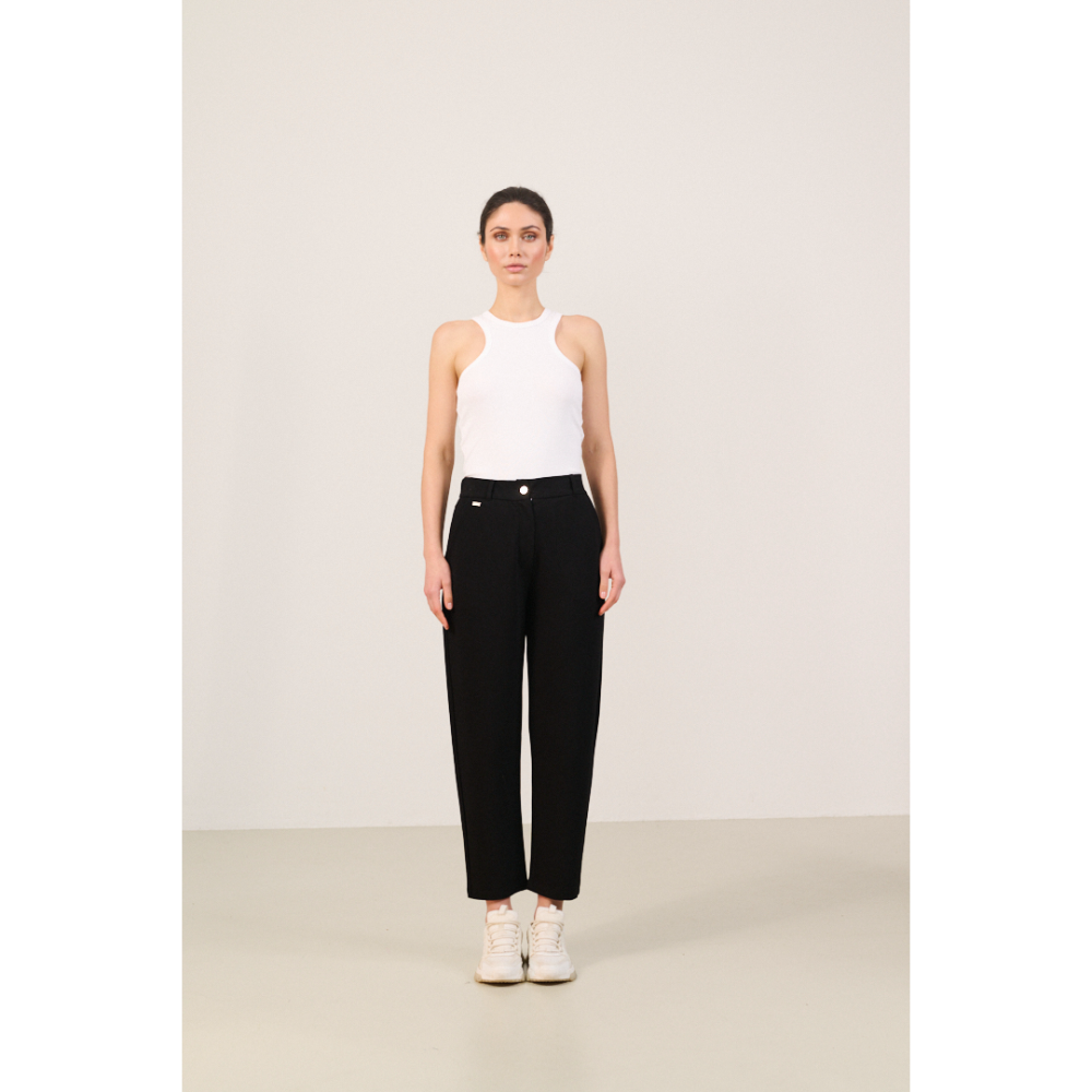 FOREST ESSENTIEL TROUSERS - BLACK