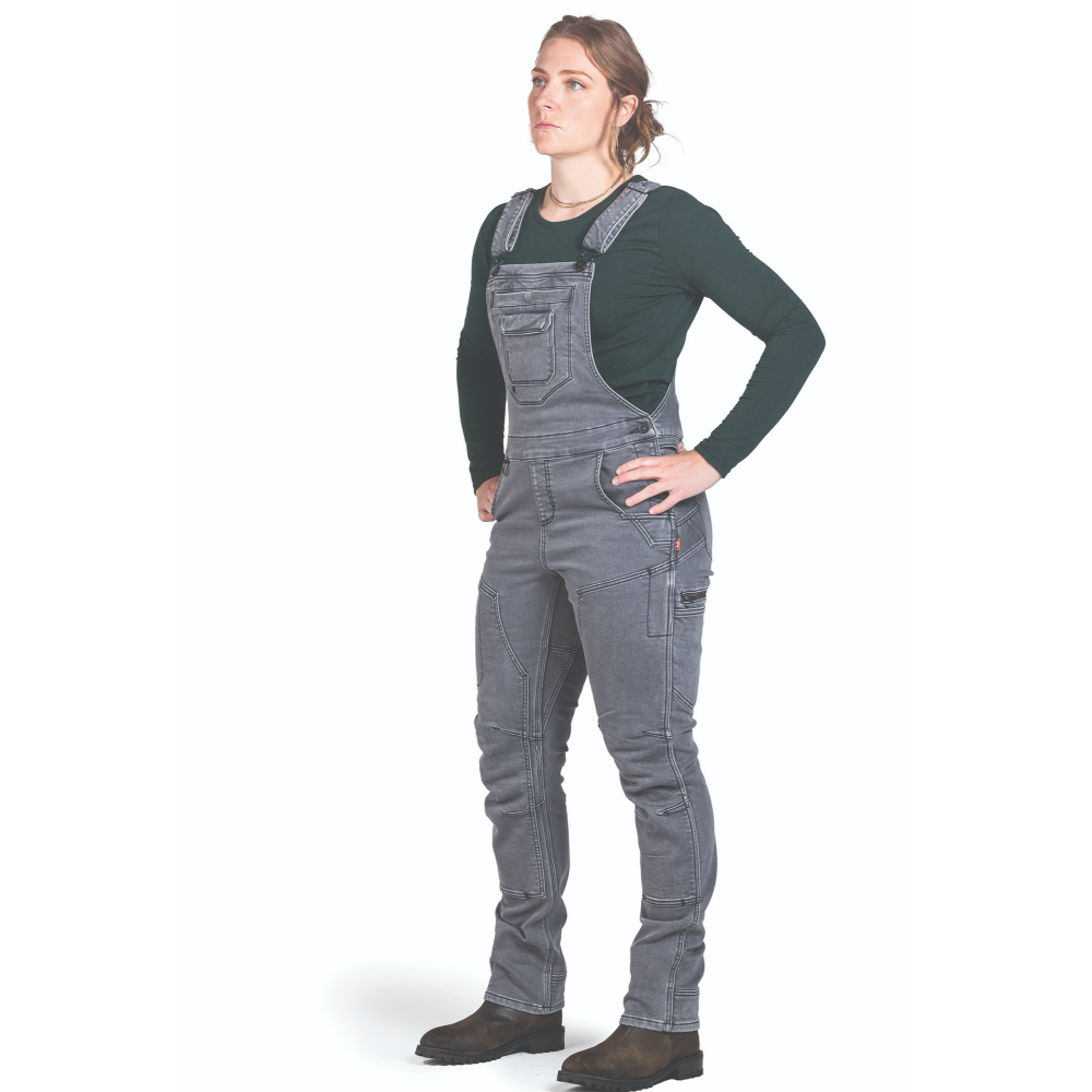 FRESHLEY DROPSEAT 30"- GREY THERMAL DENIM