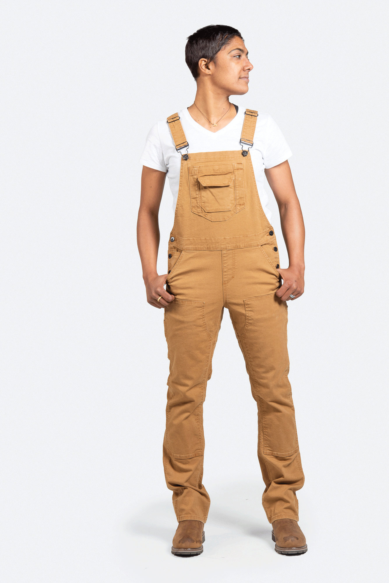 FRESHLEY OVERALL 32" - SADDLE BROWN CANVAS