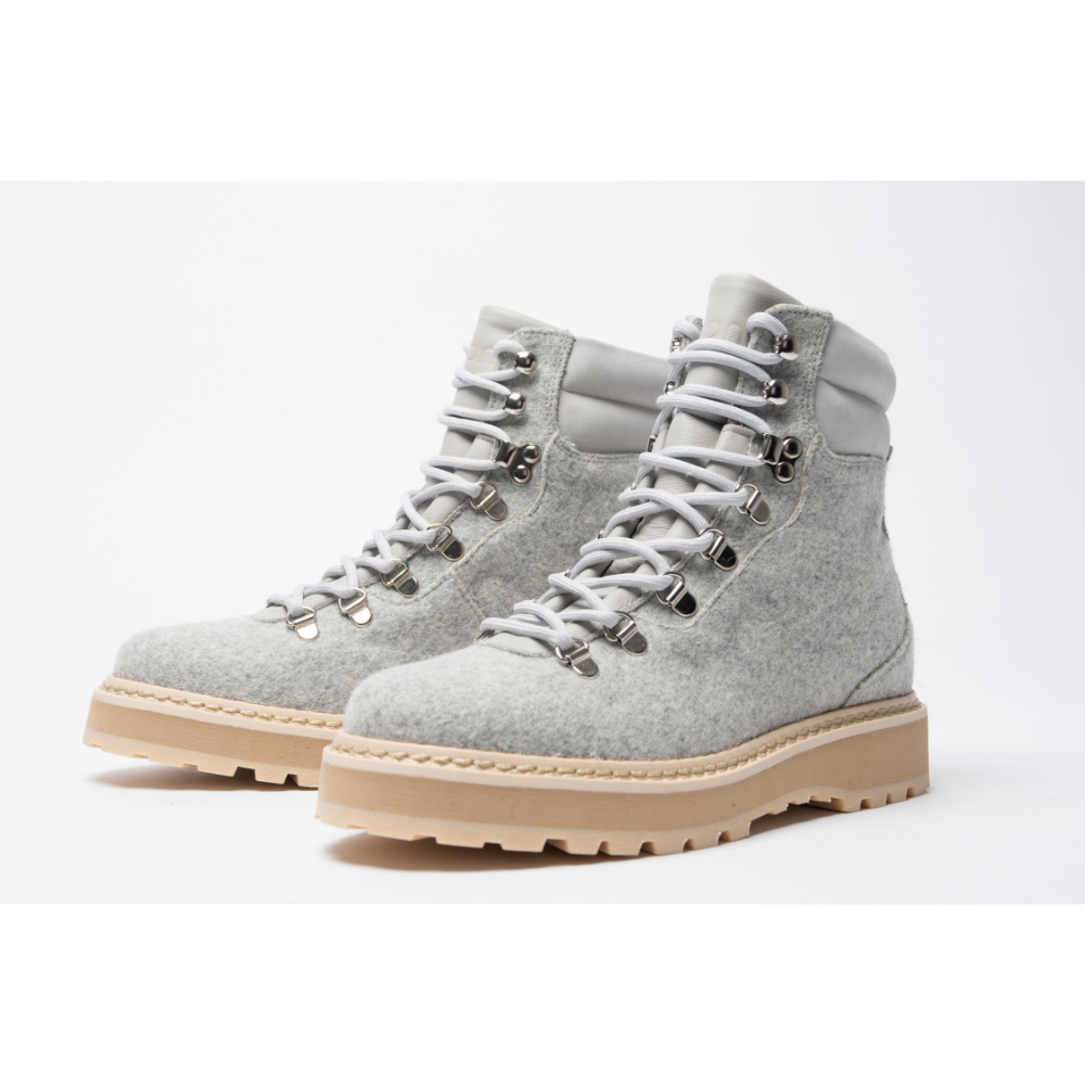 HIKING WOOL SHEARLING LINED W - GREY