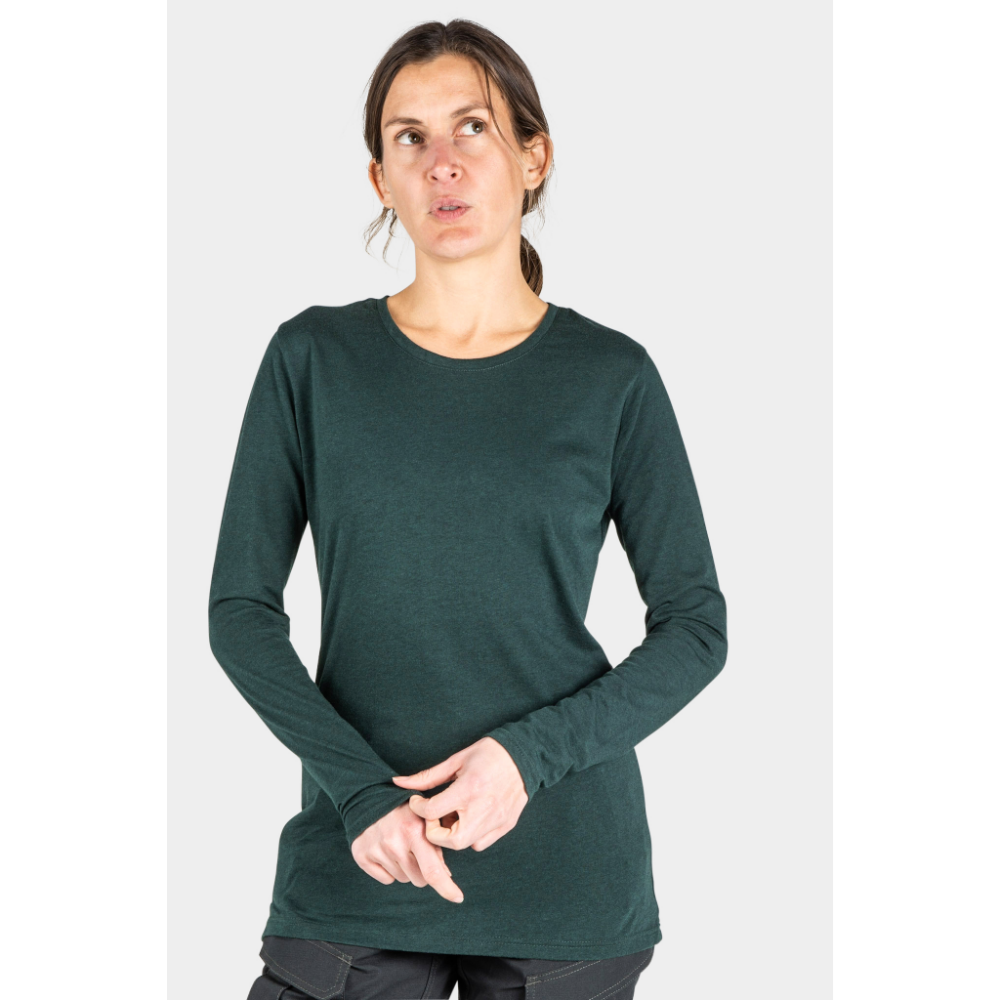 LONG SLEEVE TEE - FOREST GREEN