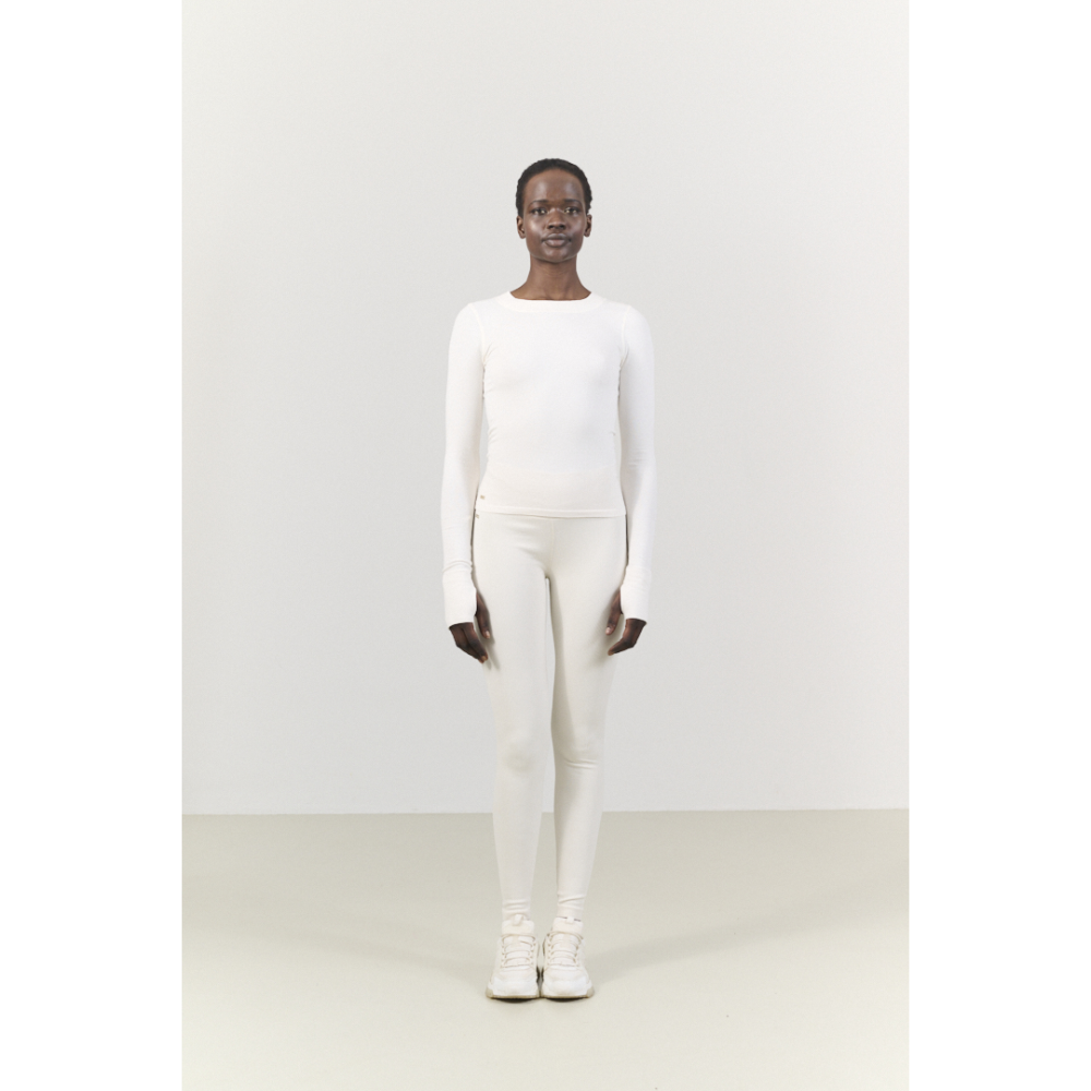 MAIA MICROMODAL SOFT RIB LONGSLEEVE - OFF WHITE