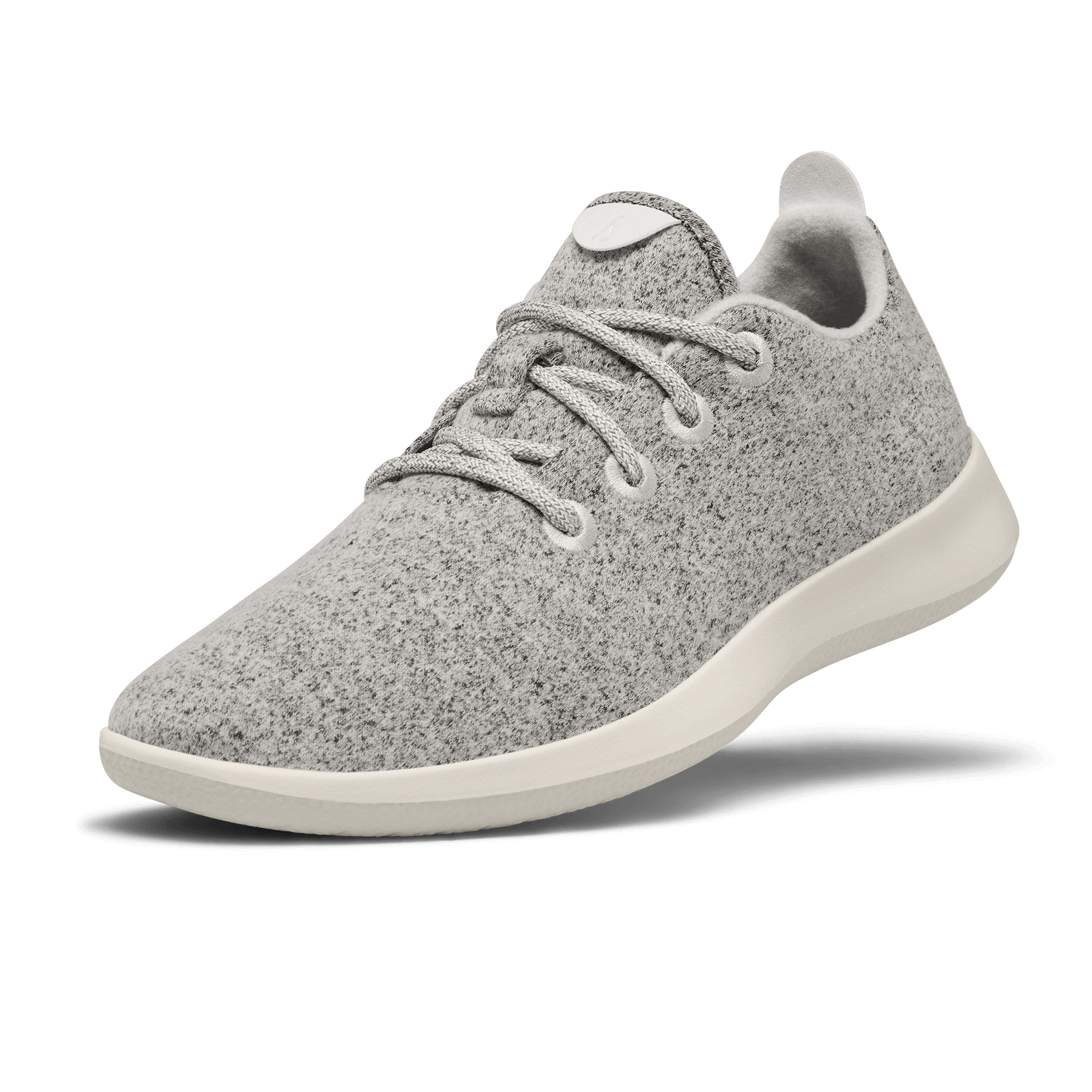 MENS WOOL RUNNER - DAPPLE GREY (CREAM)