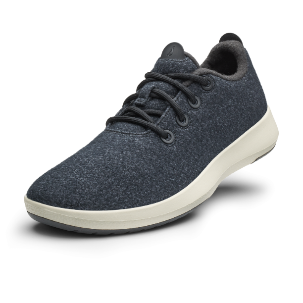 MENS WOOL RUNNER MIZZLES - NTRL BLCK (NTRL WHT)