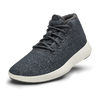 MENS WOOL RUNNER-UP MIZZLES - DARK GREY (NATURAL WHITE)