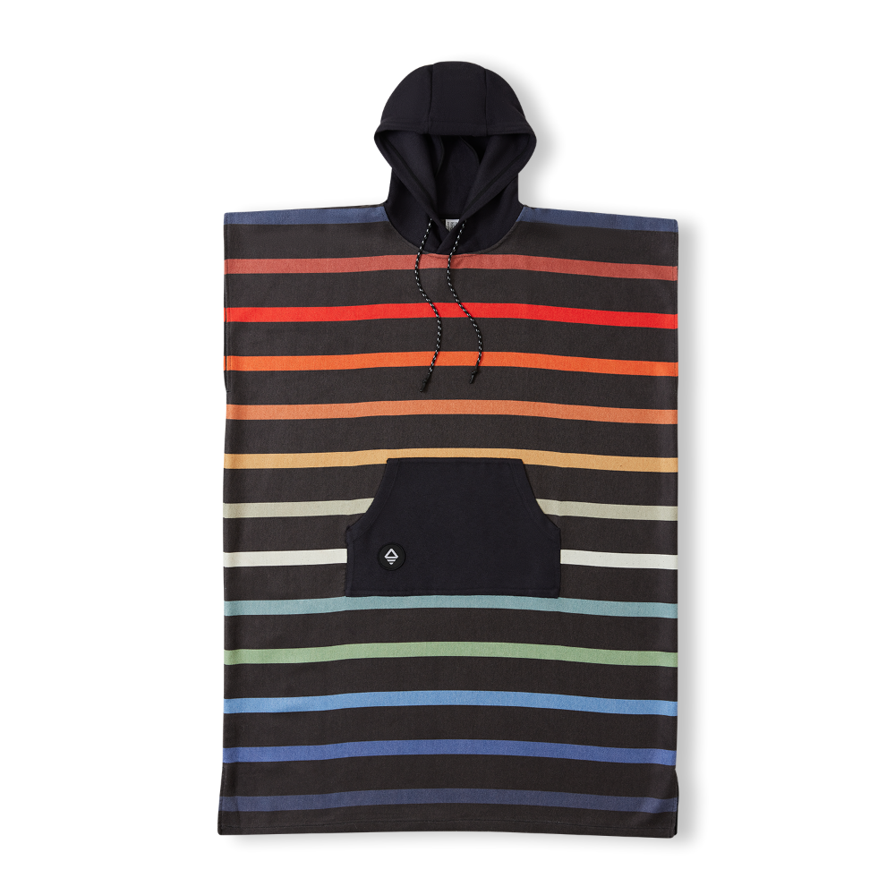 ML CHANGING PONCHO - PINSTRIPES MULTI