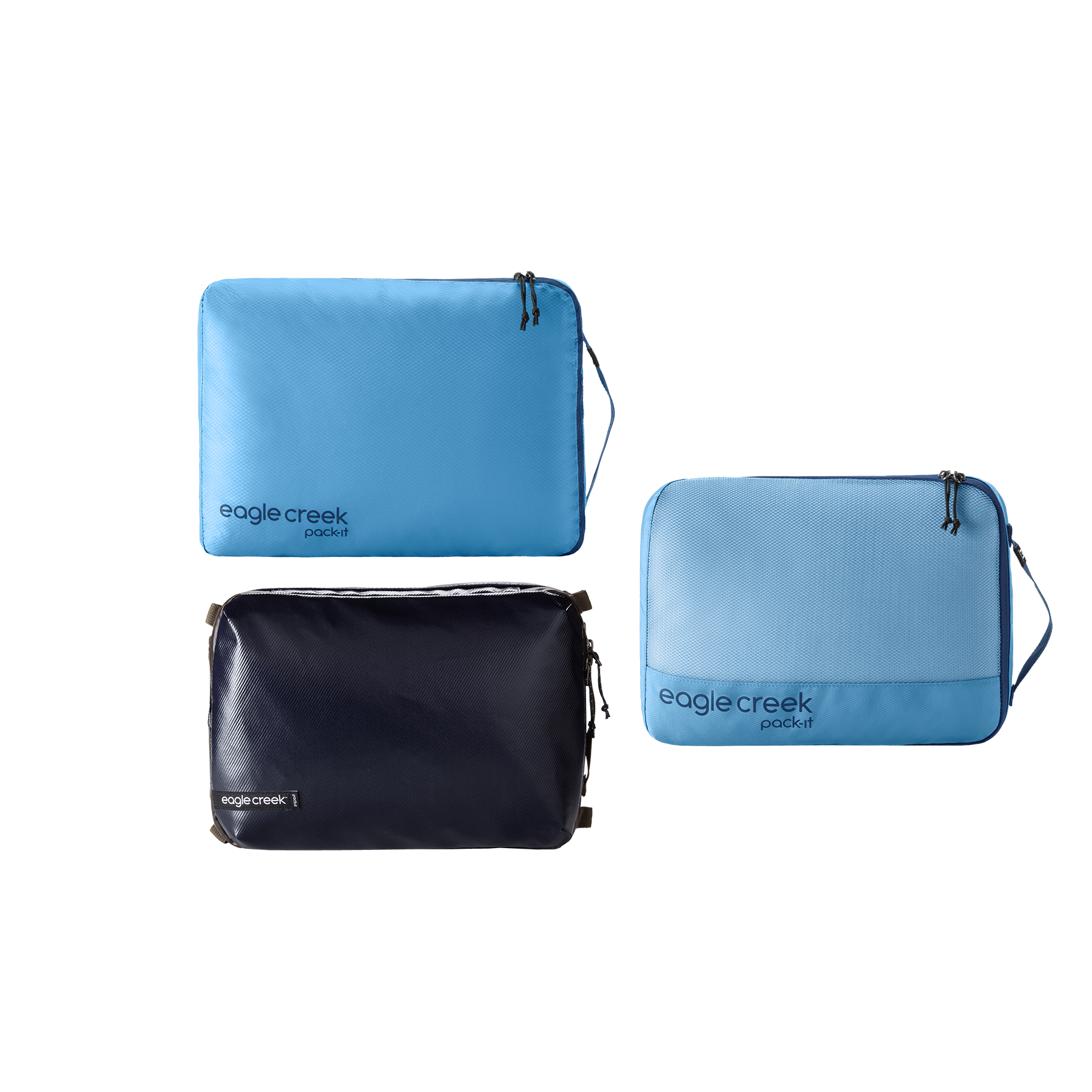 PACK-IT CUBE MIXED SET M/M/M - RUSH BLUE/BLUE DAWN