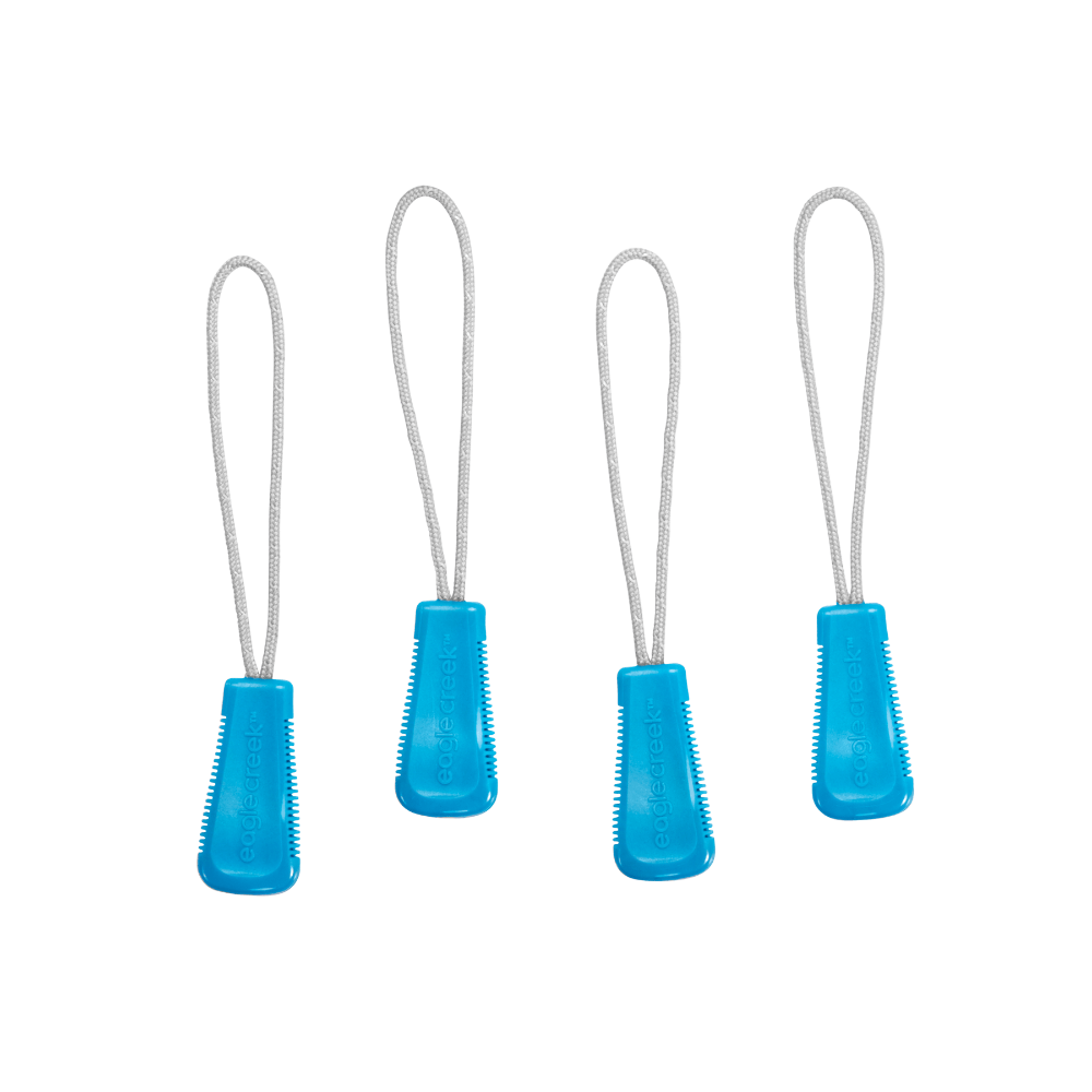 REFLECTIVE ZIPPER PULL SET - BRILLIANT BLUE