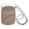 RFID BLOCKER NECK WALLET - TAN