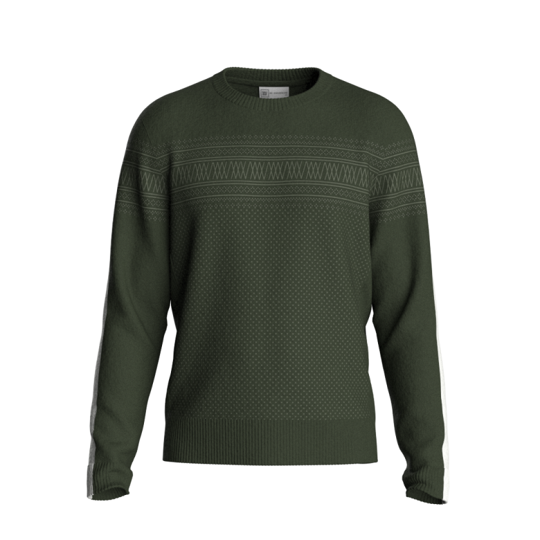 SIGNATURE CREWNECK MEN - OLIVE GREEN