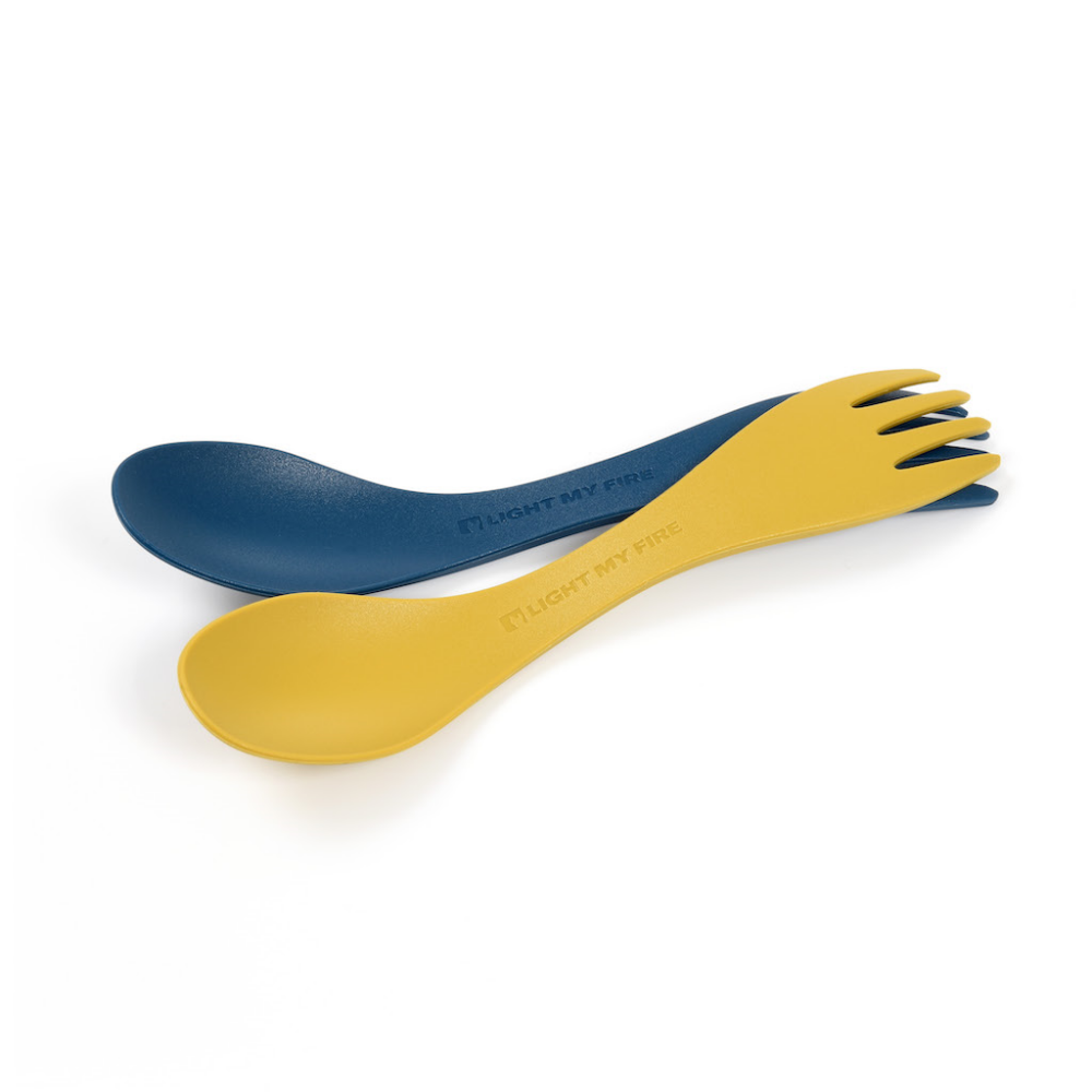 SPORK LITTLE 2-PACK - MUSTY YELLOW / HAZY BLUE