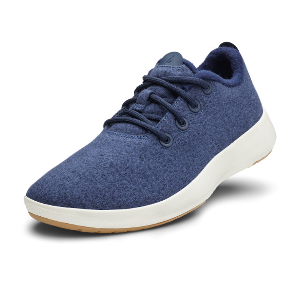 WOMENS WOOL RUNNER MIZZLES - HAZY INDIGO (NTRL WHITE)